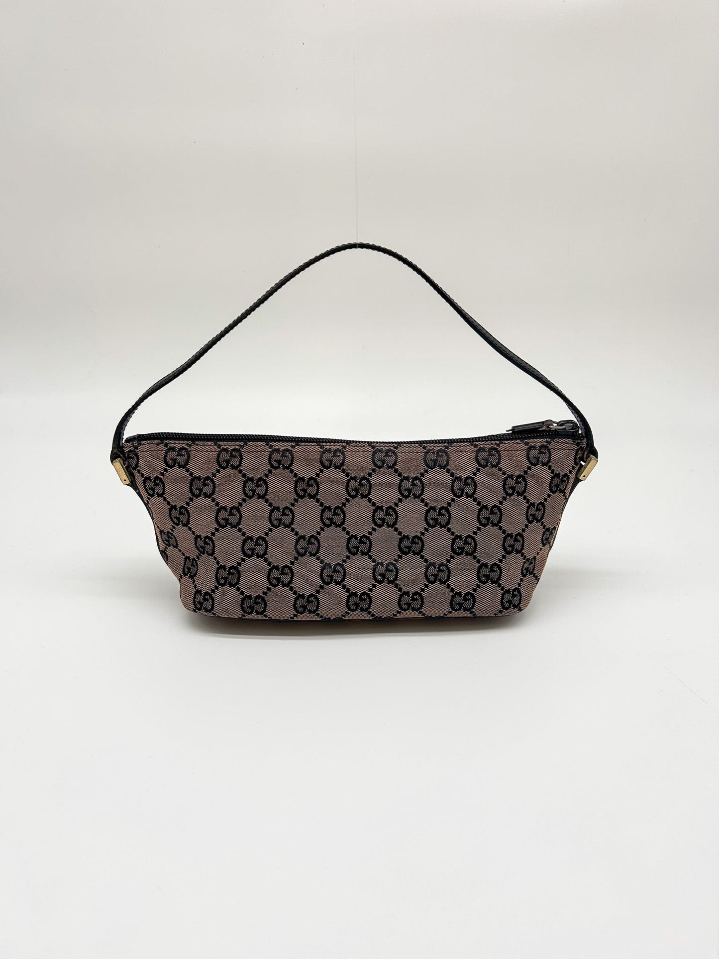Gucci Brown GG Monogram Mini Pochette Bag