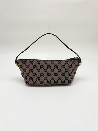 Gucci Brown GG Monogram Mini Pochette Bag