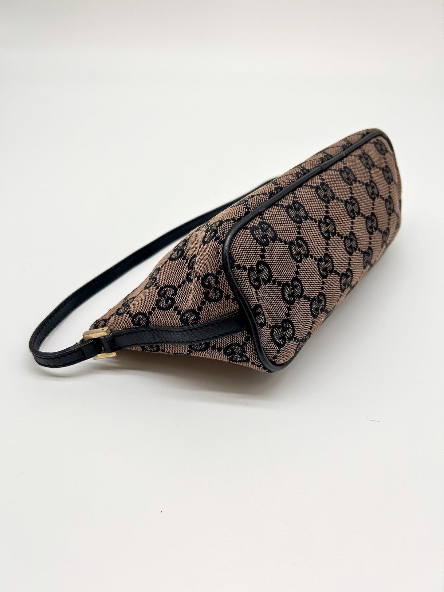 Gucci Brown GG Monogram Mini Pochette Bag