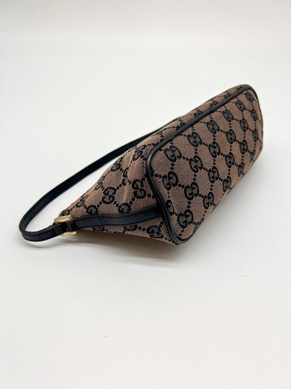 Gucci Brown GG Monogram Mini Pochette Bag