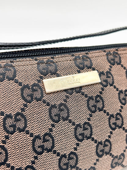 Gucci Brown GG Monogram Mini Pochette Bag