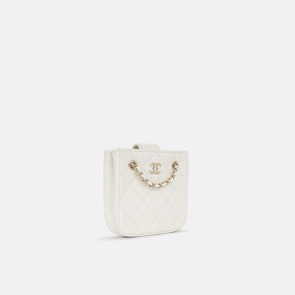 Chanel Tiny Square Clutch on Chain