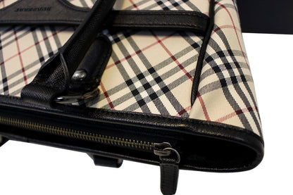 Burberry Shoulder Bag - BURBERRY Women Bag Check Plaid Jacquard