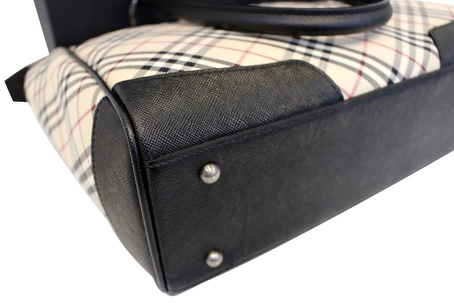 Burberry Shoulder Bag - BURBERRY Women Bag Check Plaid Jacquard