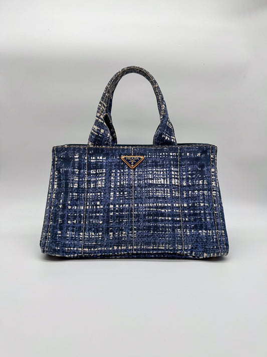 Prada Canapa Canvas Tote Bag