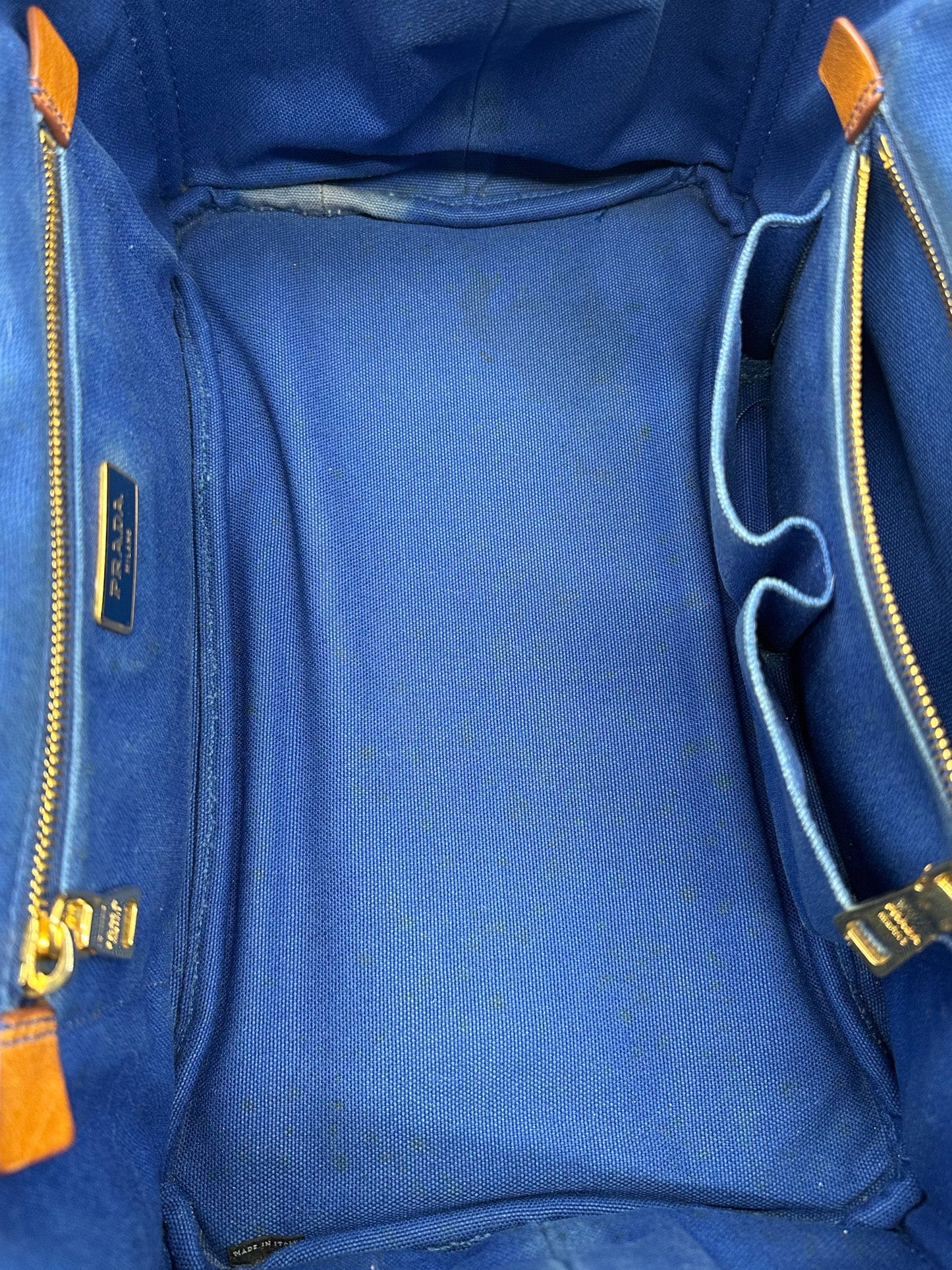Prada Canapa Canvas Tote Bag