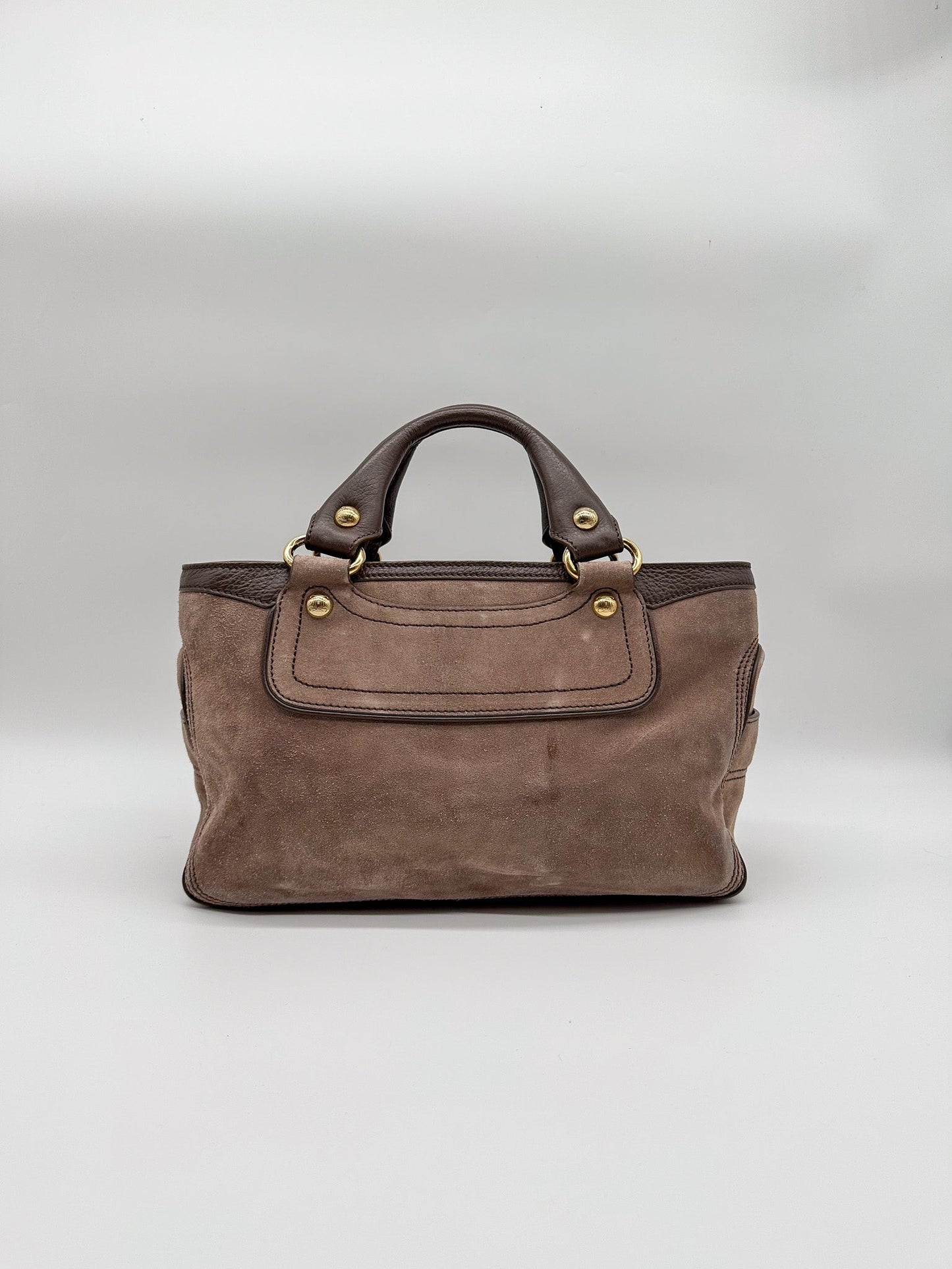 Celine Brown Suede Leather Boogie Bag