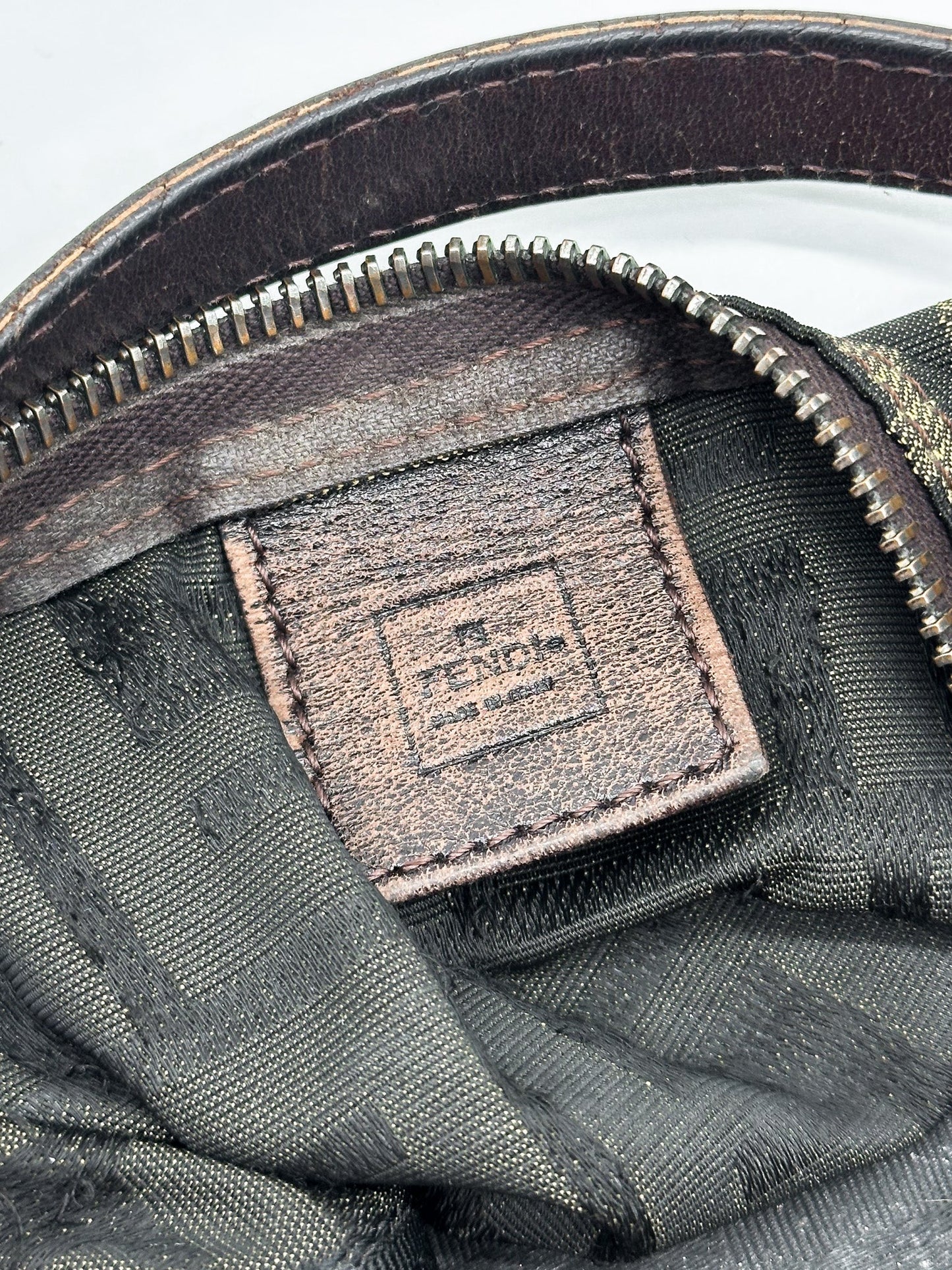 Fendi Zucca Canvas Mini Pouch