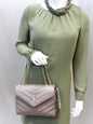 YVES SAINT LAURENT Matelasse Loulou Small Chain Shoulder Bag Taupe