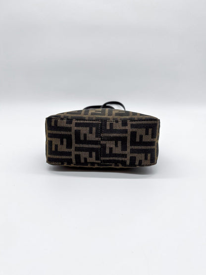 Fendi Zucca Canvas Mini Top Handle Bag