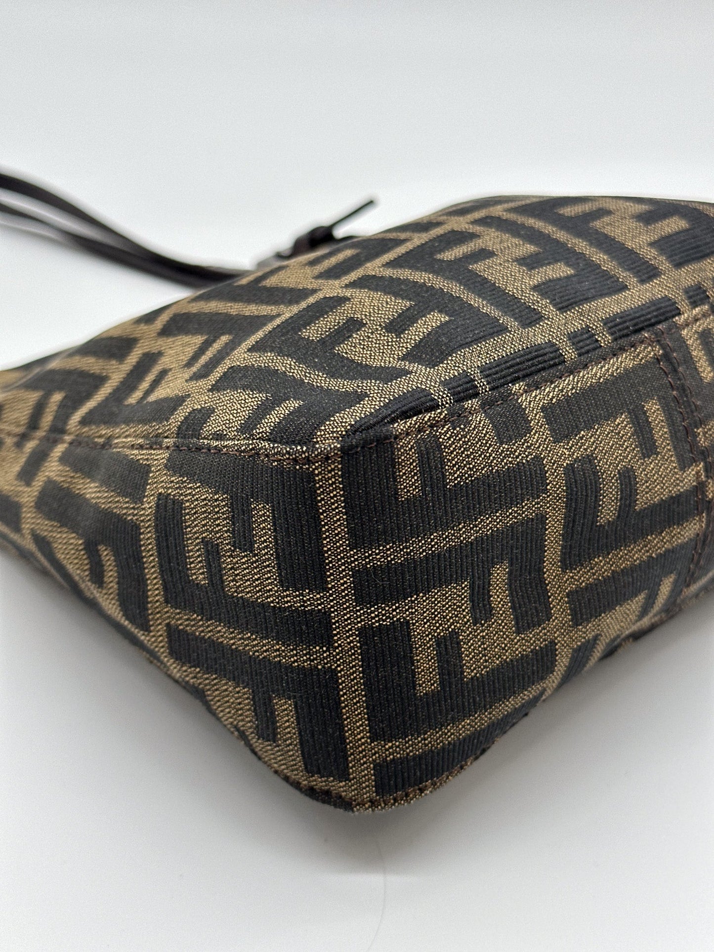Fendi Zucca Canvas Mini Top Handle Bag