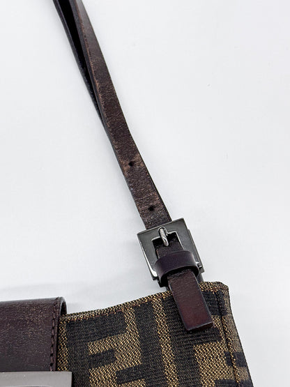 Fendi Zucca Canvas Mini Top Handle Bag