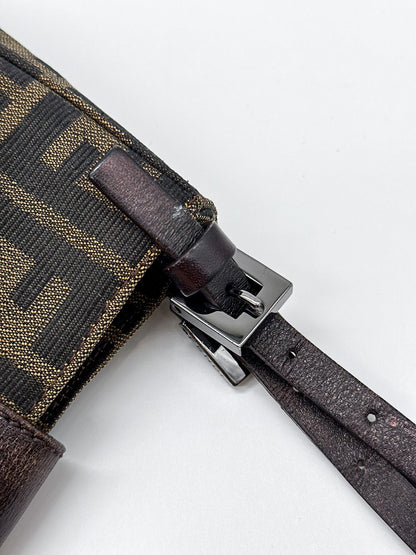 Fendi Zucca Canvas Mini Top Handle Bag
