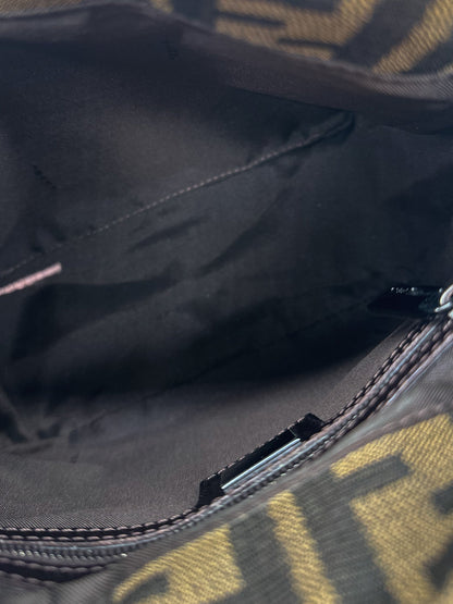 Fendi Zucca Canvas Mini Top Handle Bag