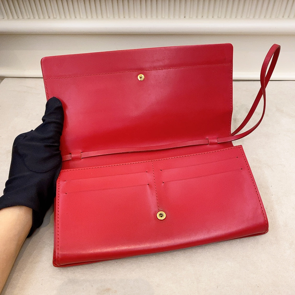 Louis Vuitton Epi Shoulder Bag in Red