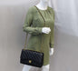 CHANEL Black Quilted Leather Jumbo Double Flap Shoulder Bag