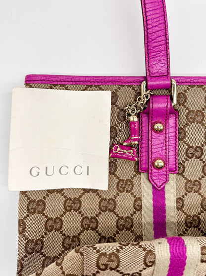 Gucci Jolicoeur GG Canvas Tote Bag