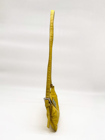 Fendi Yellow Baguette Shoulder Bag