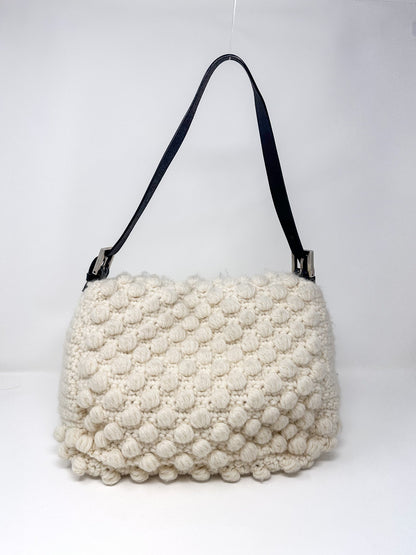 Fendi Fall 1999 Ready To Wear Ivory Knit Baguette