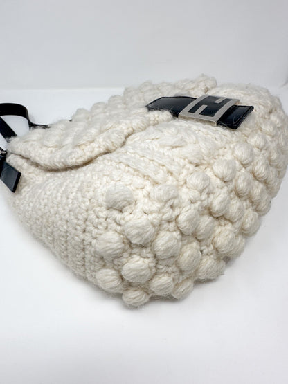Fendi Fall 1999 Ready To Wear Ivory Knit Baguette