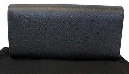 YVES SAINT LAURENT Kate Black Leather Clutch