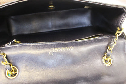 CHANEL Enamel Matelasse Chain CC Logo Black Shoulder Bag - Sale