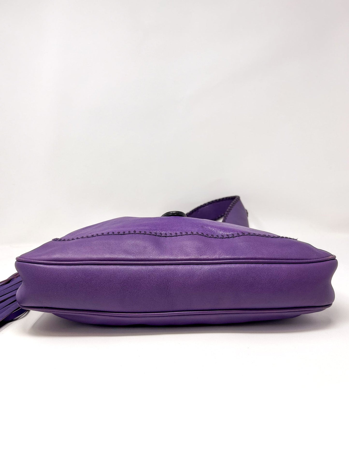 Gucci Purple Bamboo Jackie Shoulder Bag