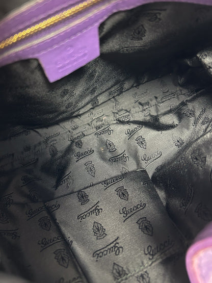 Gucci Purple Bamboo Jackie Shoulder Bag