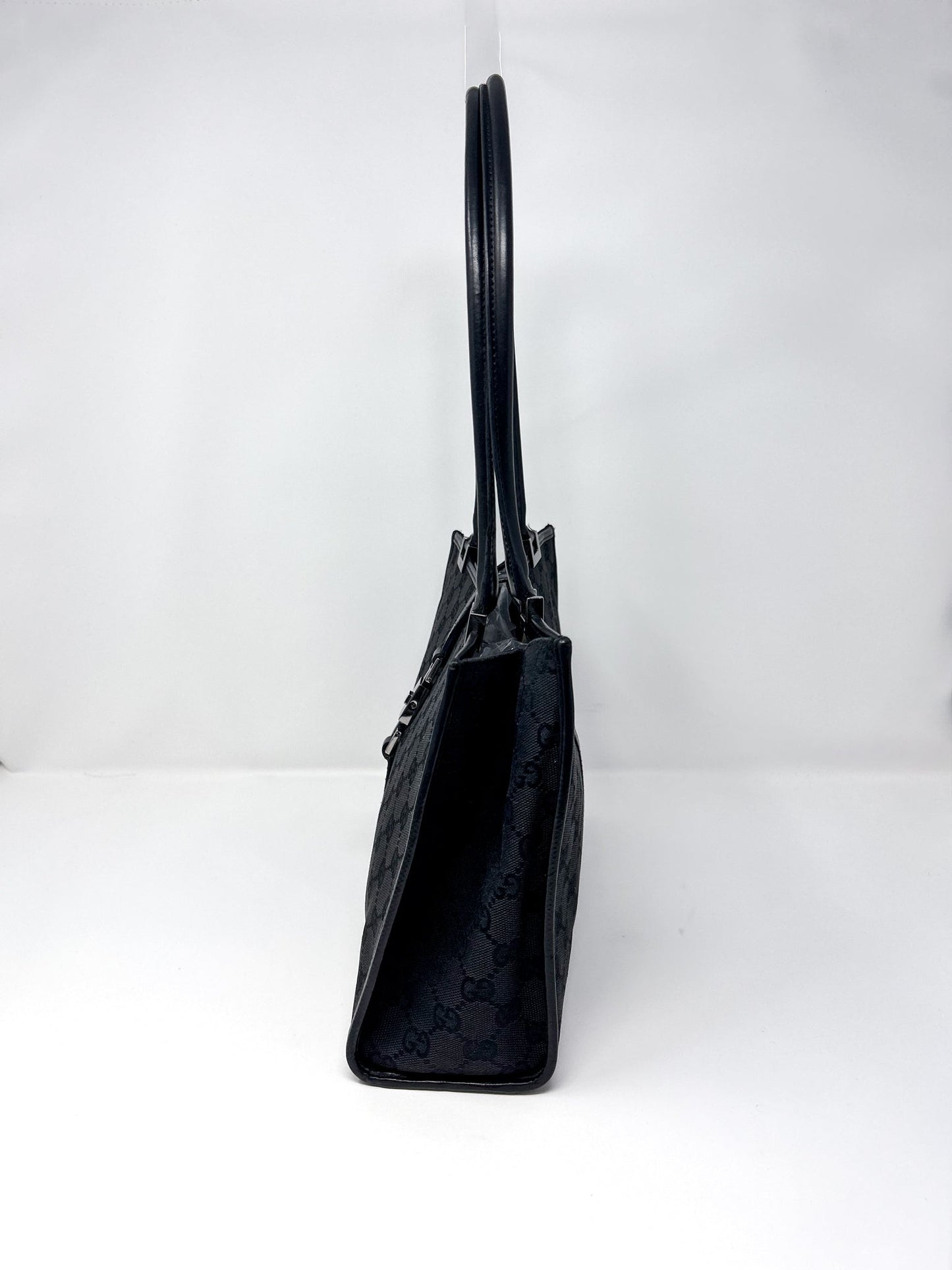 Gucci Black GG Canvas Jackie Shoulder Bag