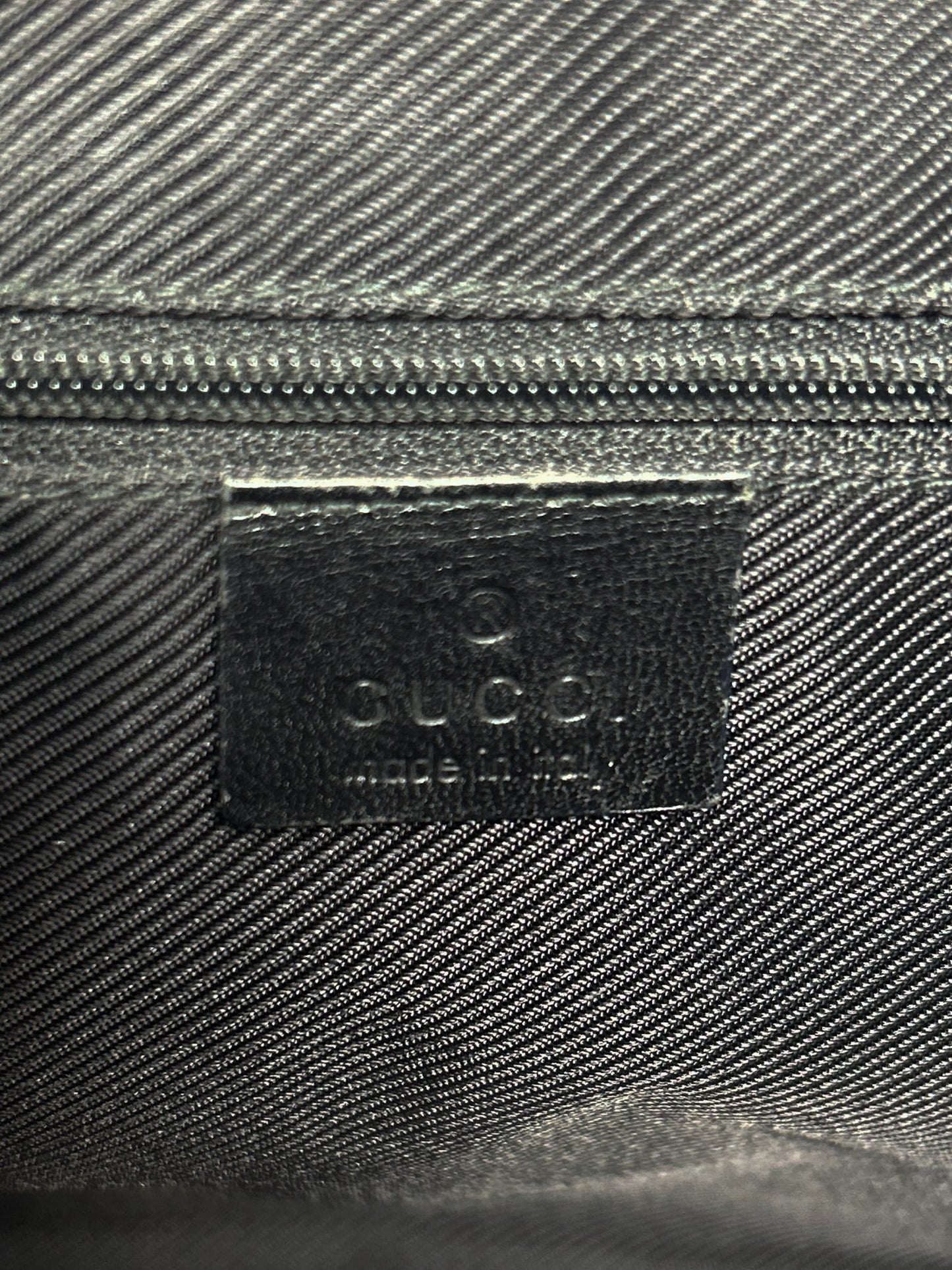 Gucci Black GG Canvas Jackie Shoulder Bag
