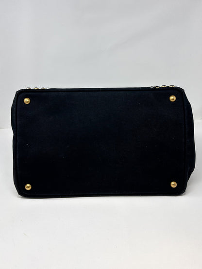 Prada Canapa Bijoux Canvas Studded Tote Bag