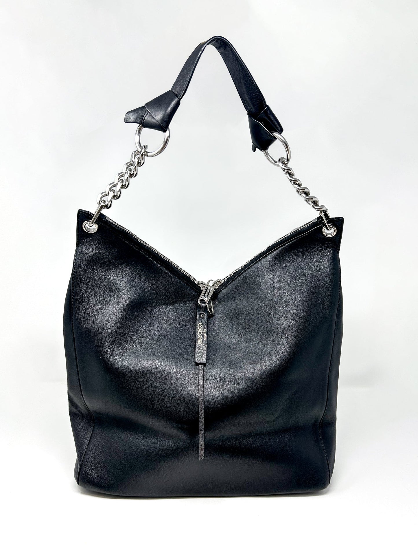 Jimmy Choo Raven Nappa Leather Hobo Bag
