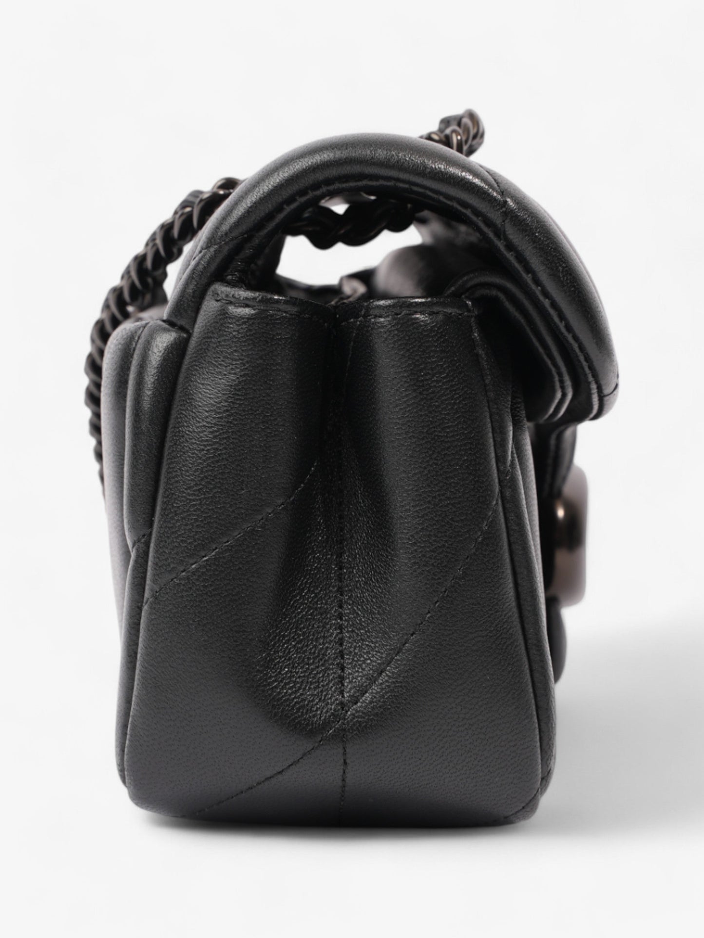 Coach Tabby Shoulder Bag Black Leather 20