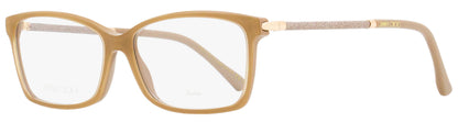 Jimmy Choo Rectangular Eyeglasses JC332 FWM Nude/Gold 55mm Nude Gold