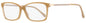 Jimmy Choo Rectangular Eyeglasses JC332 FWM Nude/Gold 55mm Nude Gold
