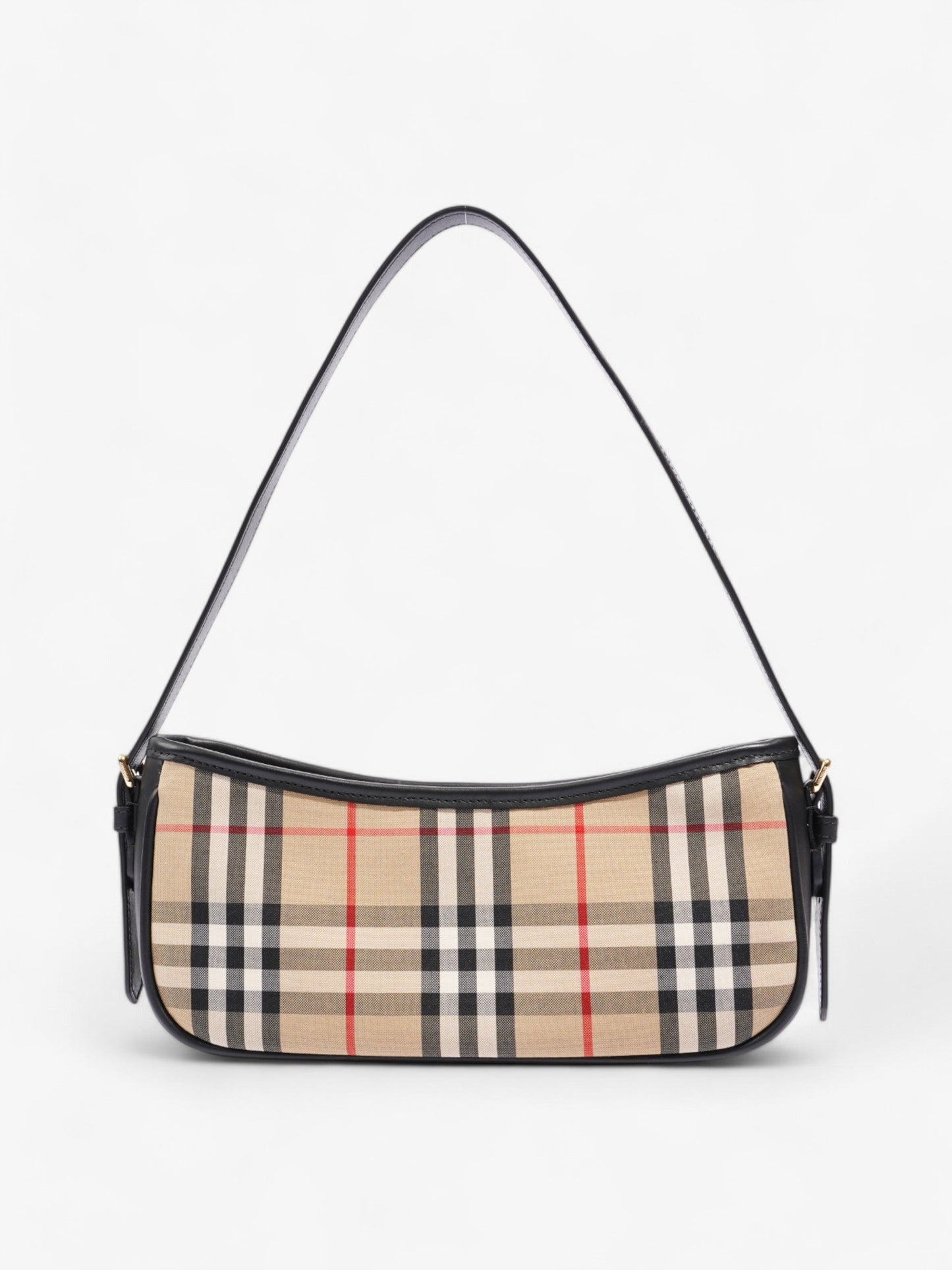 Burberry Shoulder Bag Check Coated Canvas