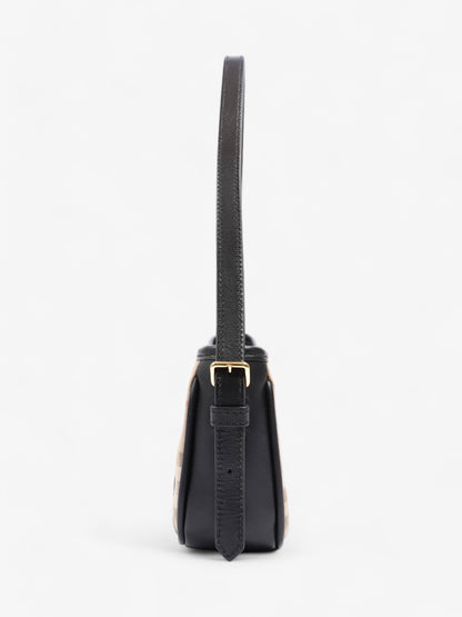 Burberry Shoulder Bag Check Coated Canvas