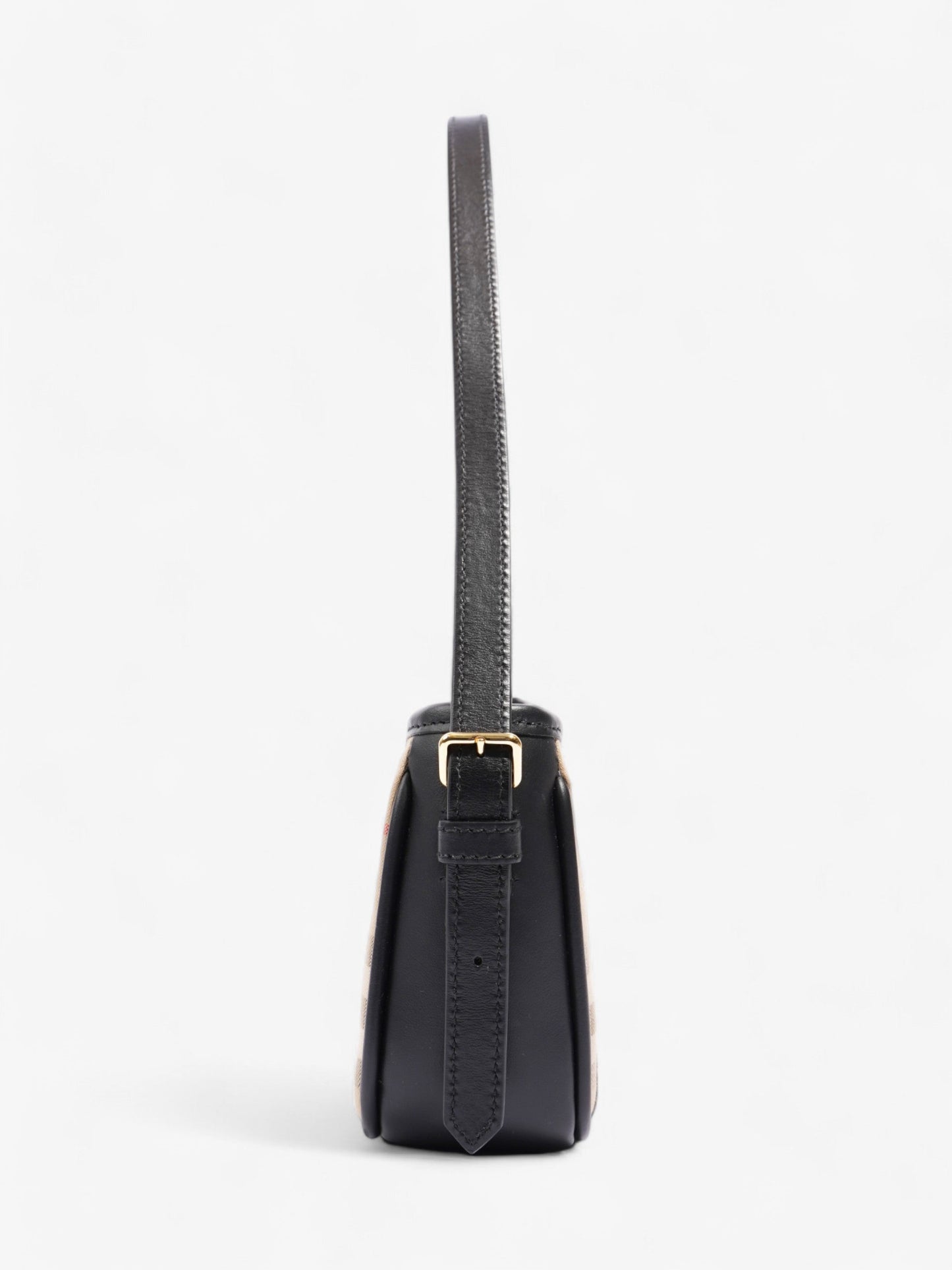 Burberry Shoulder Bag Check Coated Canvas