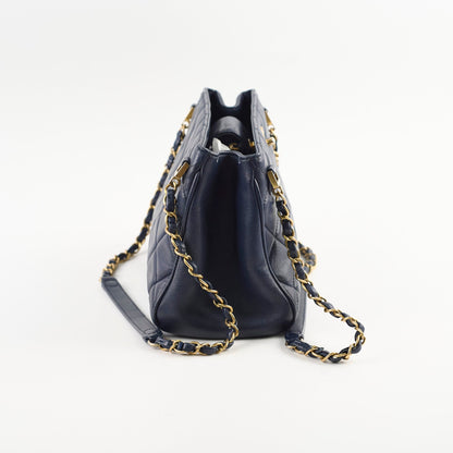 Chanel Seasonal Shoulder Bag Navy