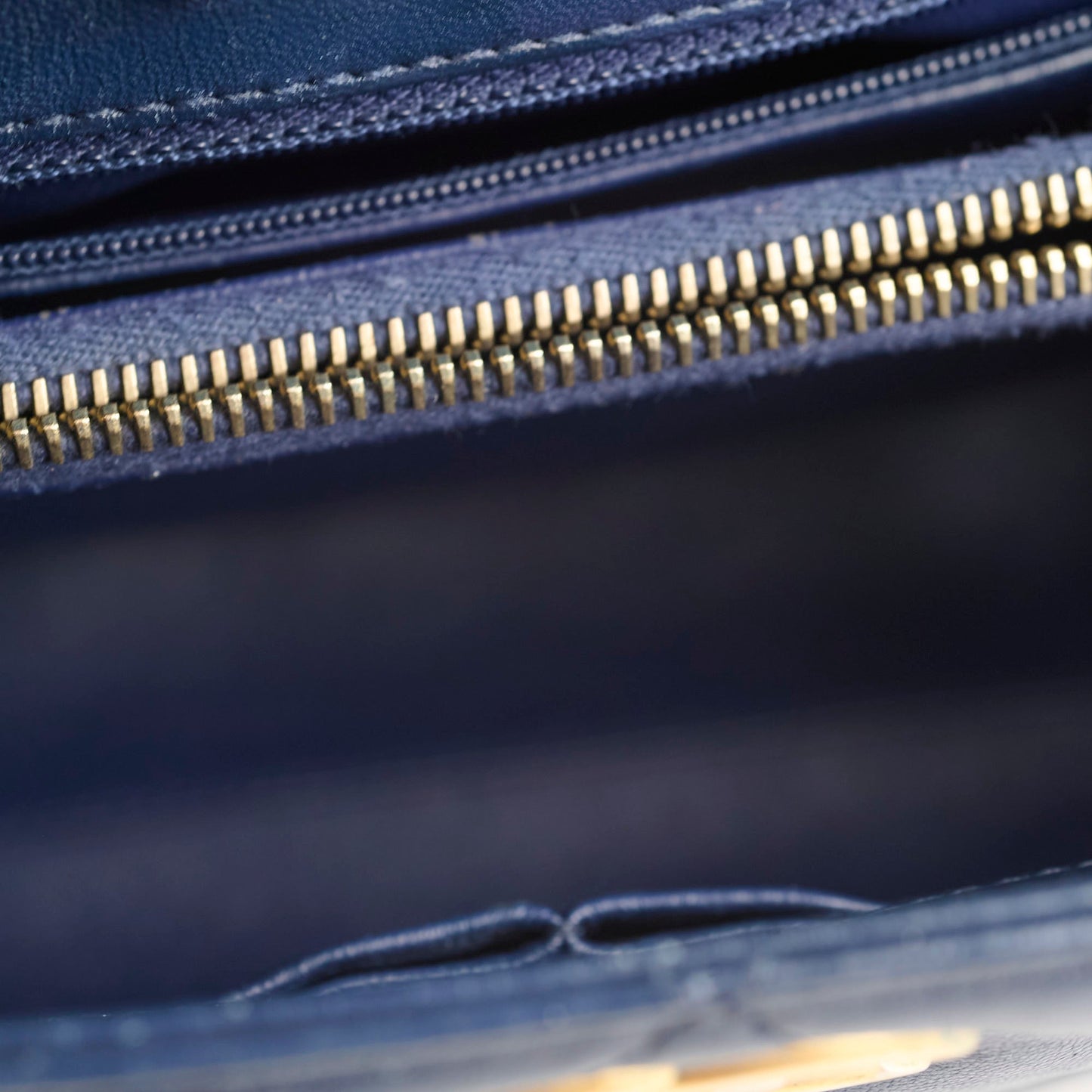 Chanel Seasonal Shoulder Bag Navy