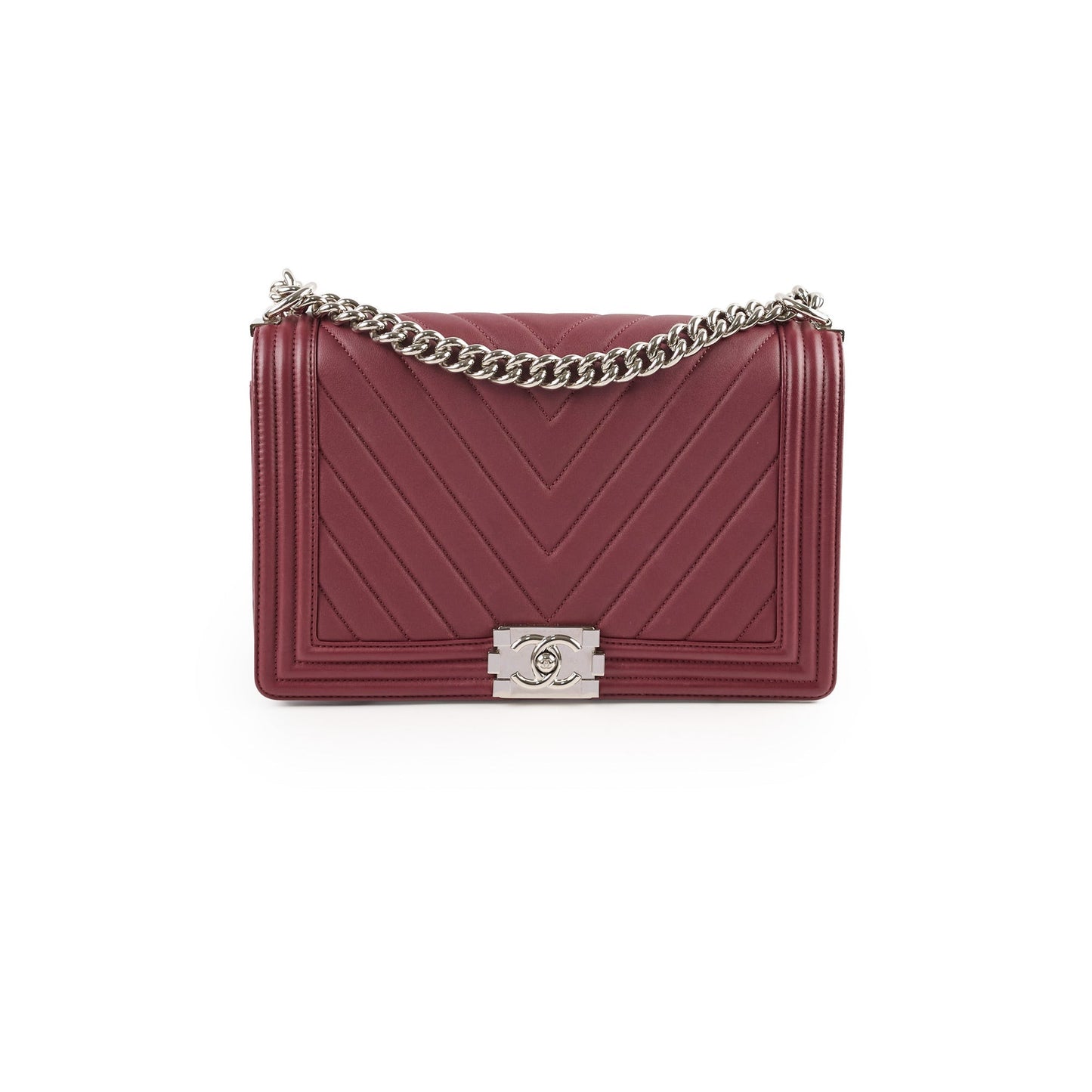 Chanel Seasonal Shoulder Bag White Microchip