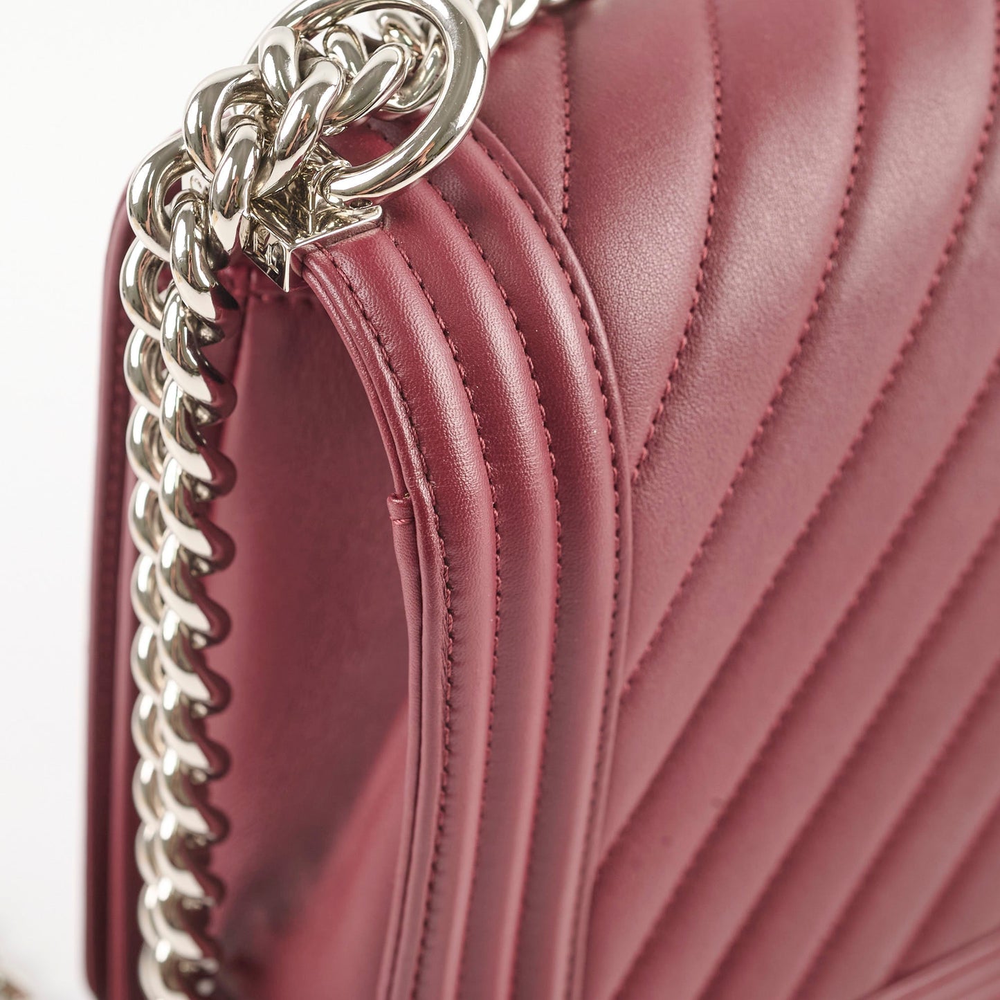Chanel Seasonal Shoulder Bag White Microchip