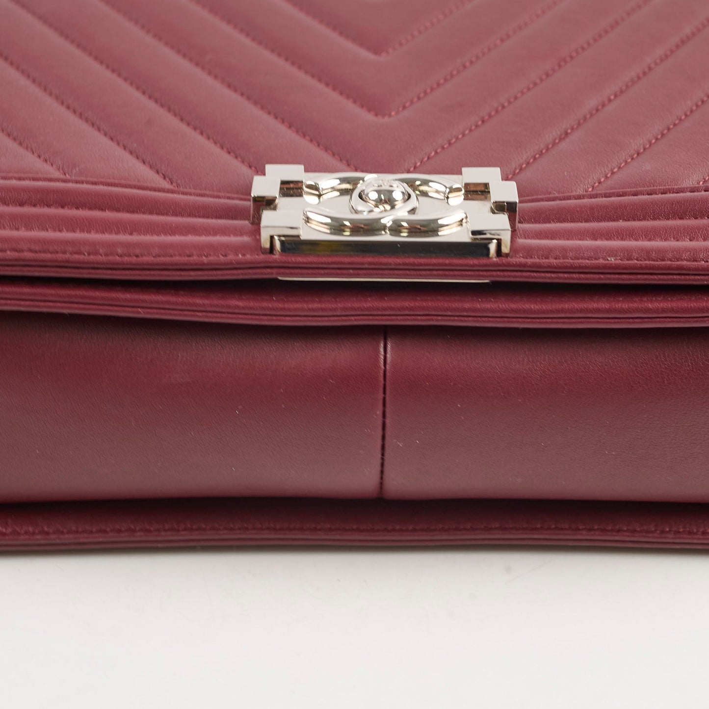 Chanel Seasonal Shoulder Bag White Microchip