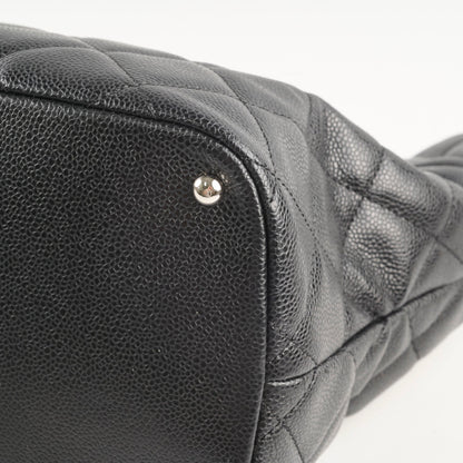 Chanel CC Logo Caviar Black Shoulder Bag - Series 17