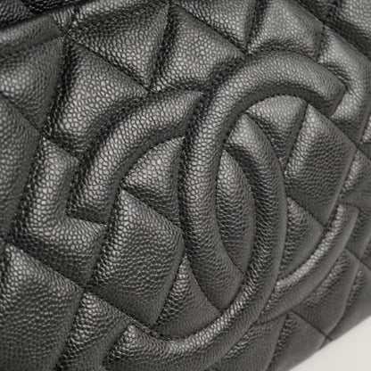 Chanel CC Logo Caviar Black Shoulder Bag - Series 17