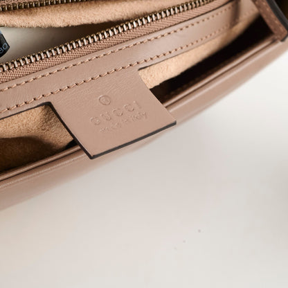 Gucci Marmont Small Shoulder Bag Beige / Dusty Pink