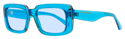 Karl Lagerfeld Rectangle Sunglasses KL6101S 450 Azure 54mm Azure