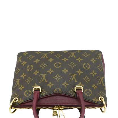 LOUIS VUITTON Pallas BB Monogram Canvas Shoulder Bag Brown