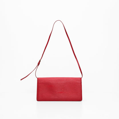 Louis Vuitton Epi Shoulder Bag in Red