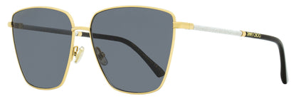 Jimmy Choo Square Lavi Sunglasses 2M2IR Gold/Black 60mm Gold Black